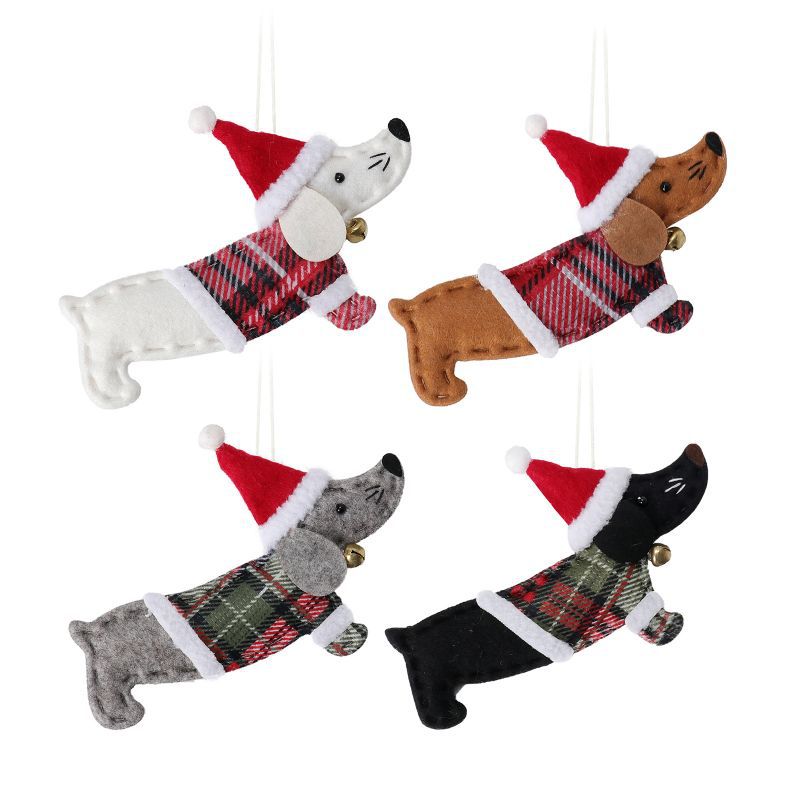 Christmas Decorations Dressing Sausage Dog Small Pendant