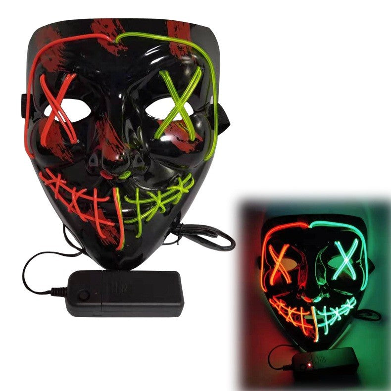 EL Halloween Colorful Mask Dance Equipment