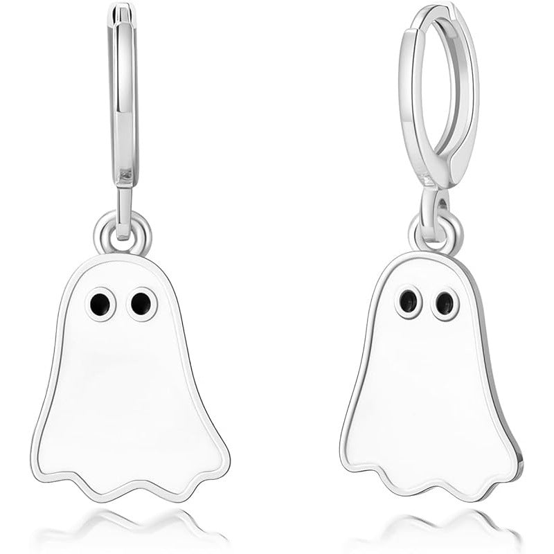 Halloween Ghost Earrings For Women Gold Ghost Huggie