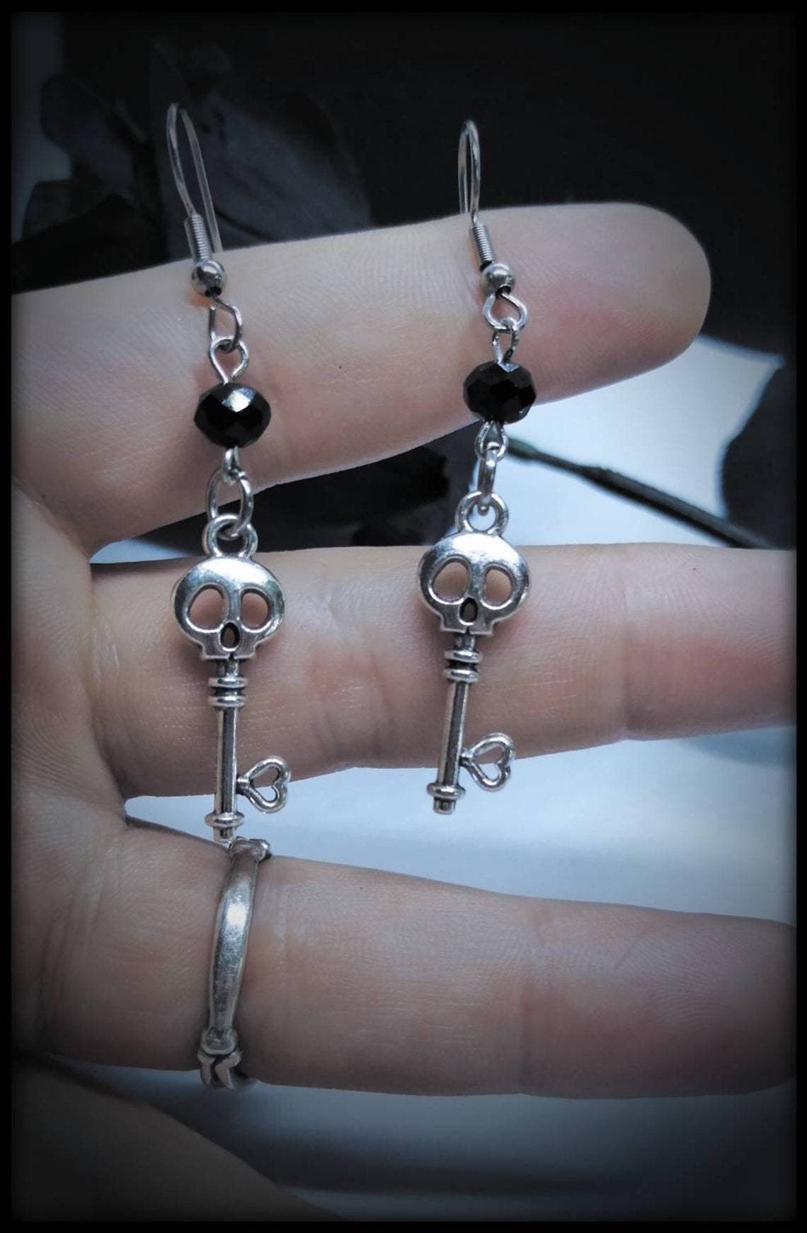 Fashion Gothic Skull Earrings Jewelry Gift