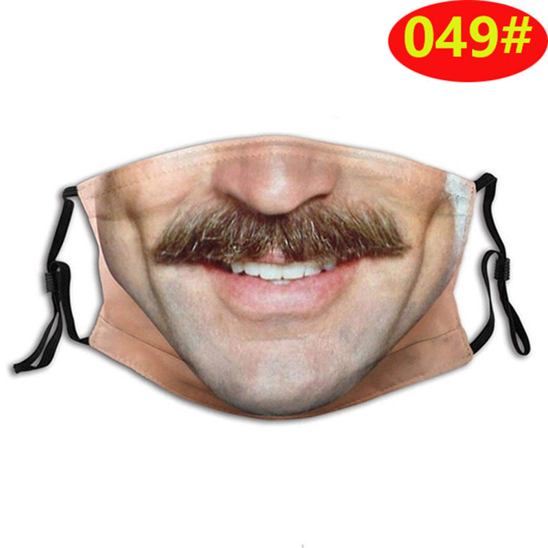 3D Stereo Simulation Human Half Face Creative Spoof Mask