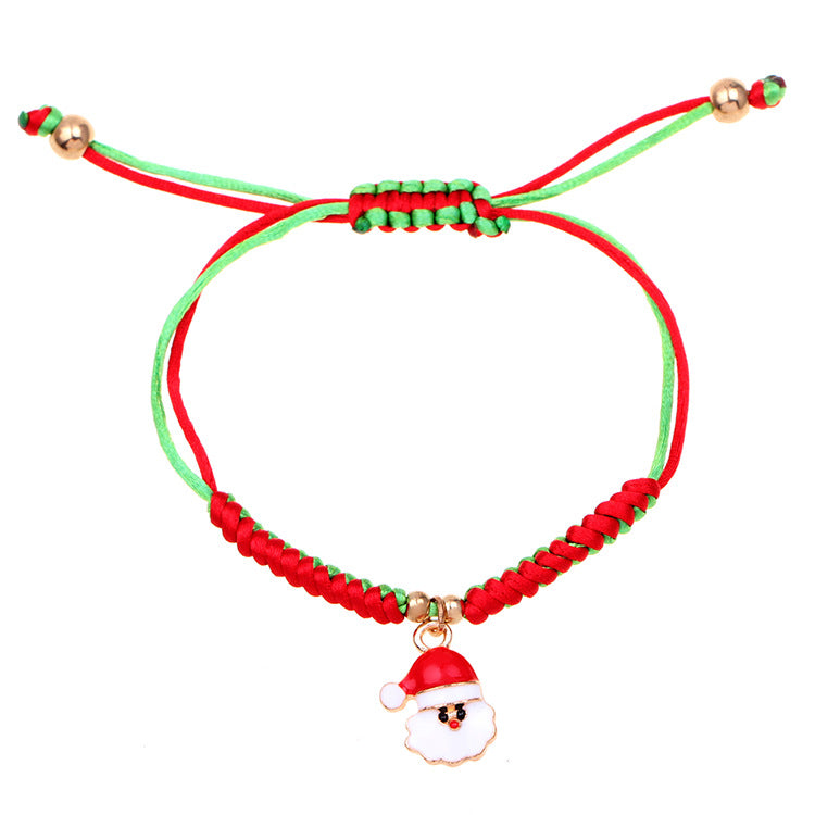 Santa Claus Knitting Bracelet For Holiday Gifts