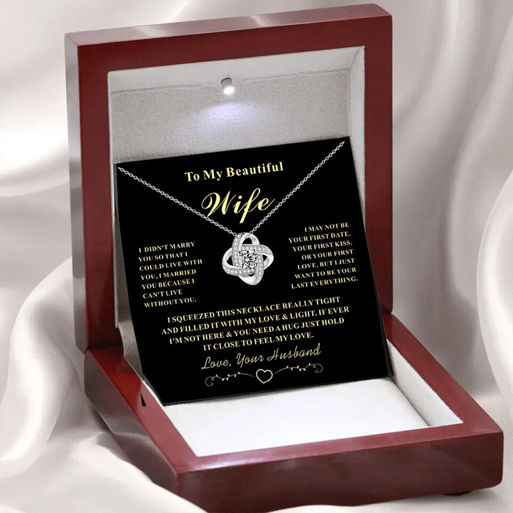 Full Diamond Silver Pendant Necklace Eternal Star Gift