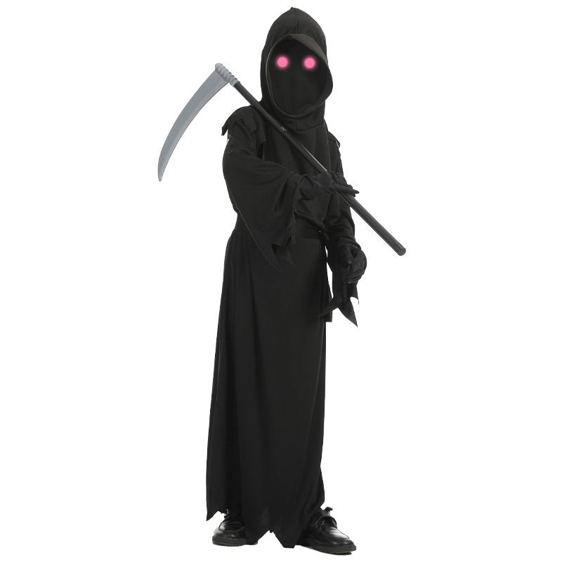 Halloween Horror Red Eye Death Costume Sickle Ghost