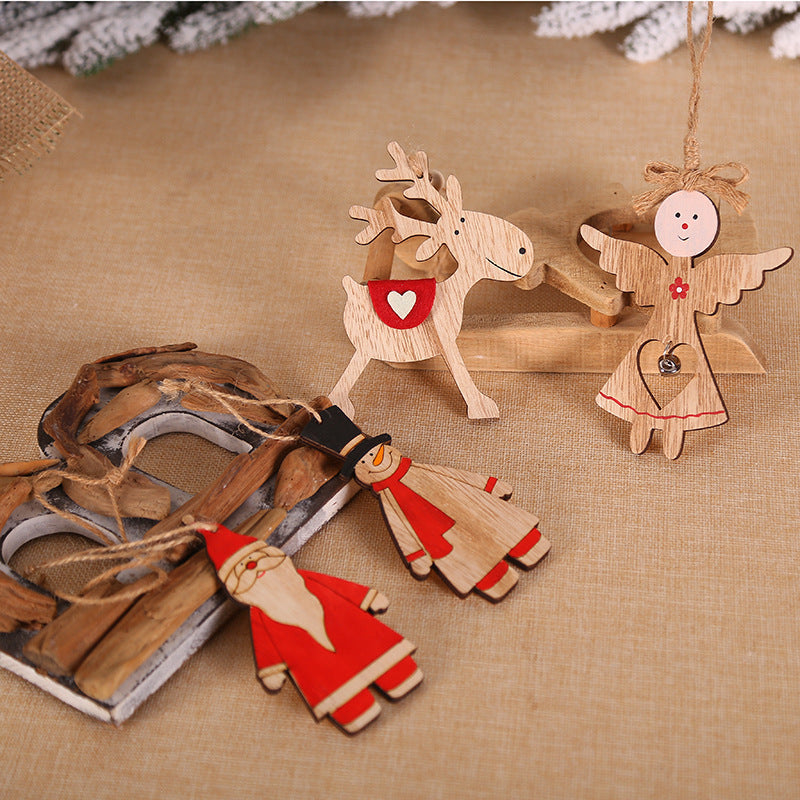 Home Christmas Wooden Angel Decorations