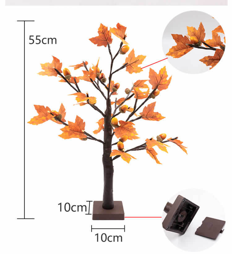 Maple Leaf Lamp Filbert Decorative Lamp Christmas Party Scene