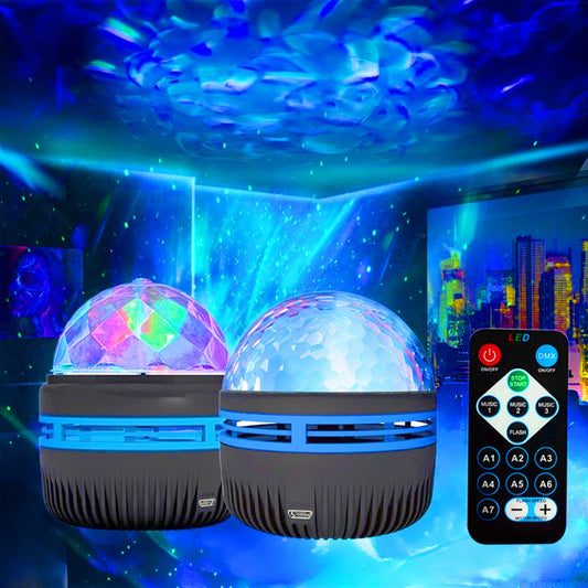 LED Star Galaxy Projector Lamp Spotlight Colorful Rotating Magic Ball