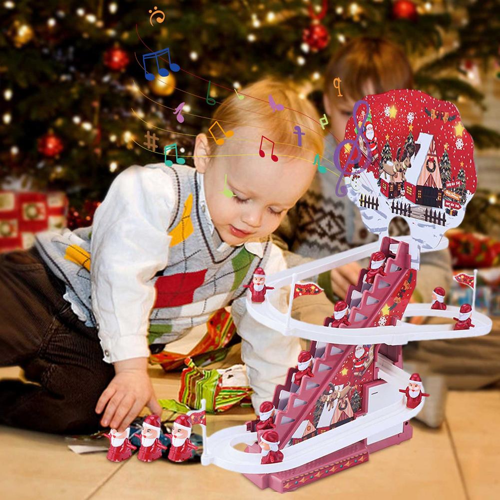 Christmas Slide Crawling Stairs Track Gift Toy