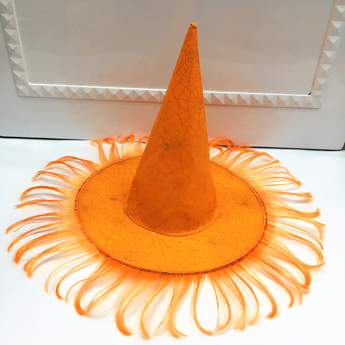 Halloween Hat Masquerade Dress Up Wizard Hat Witch Hair Witch Pumpkin Bronzing Hat