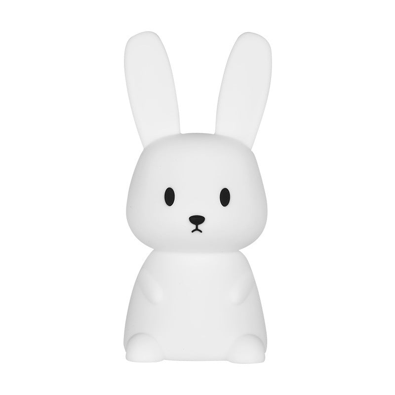 Blossoming Rabbit Silicone Lamp Led Colorful Atmosphere Light Gift