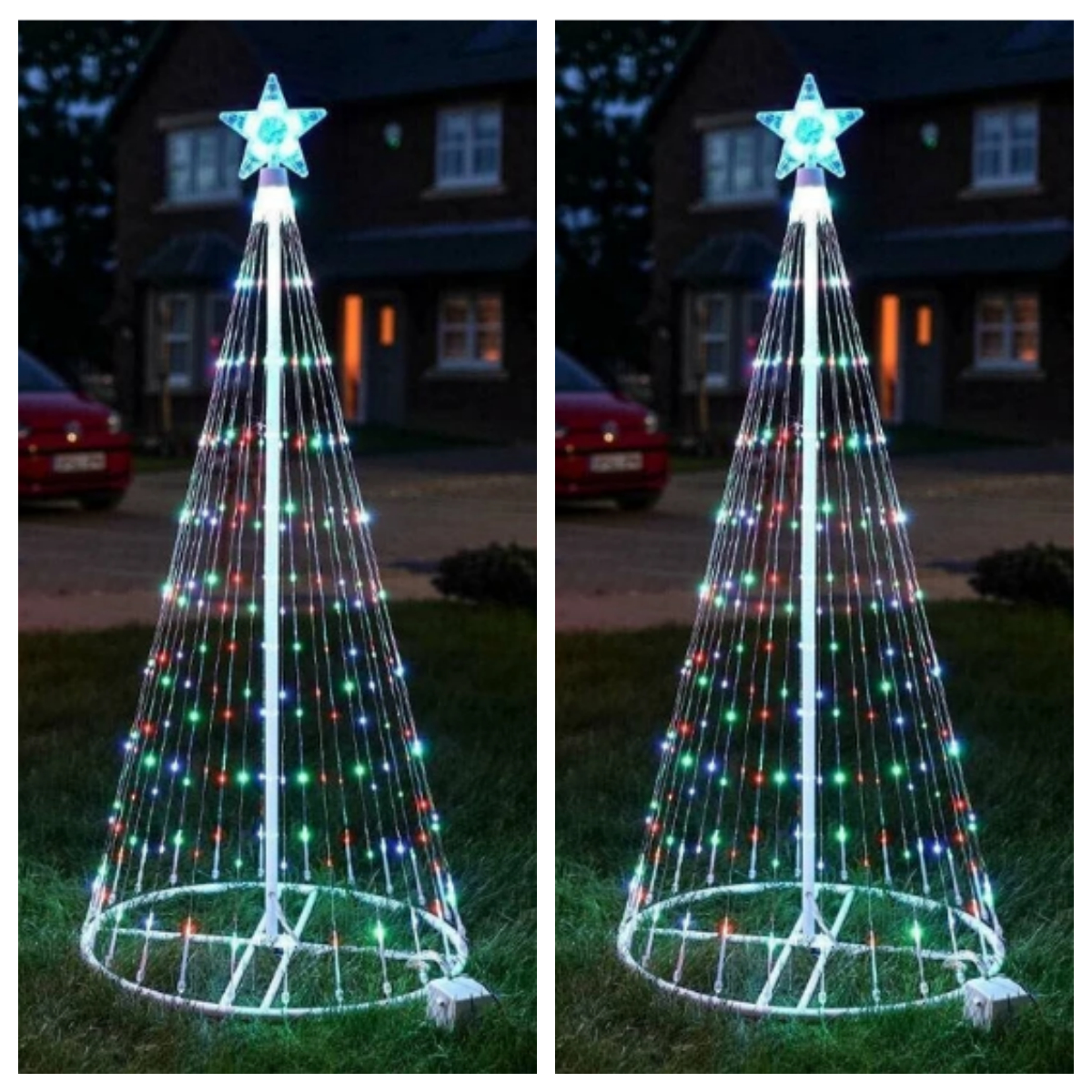 Multi Color LED Animated Outdoor Christmas Tree Lights Christmas Lights Christmas Garden Countryard Decorations