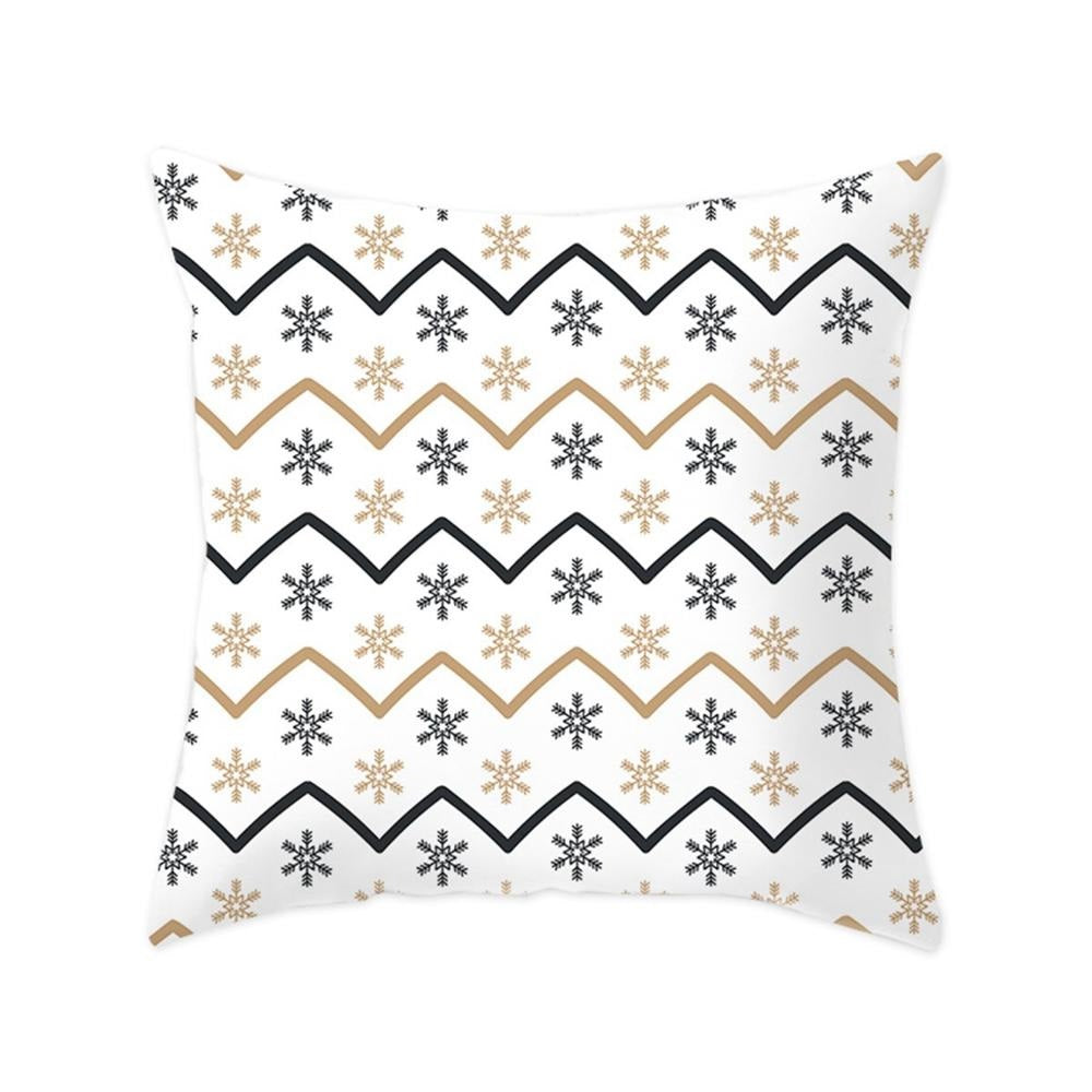 Modern New Polyester Pillowcase Lattice Deer Christmas Gift