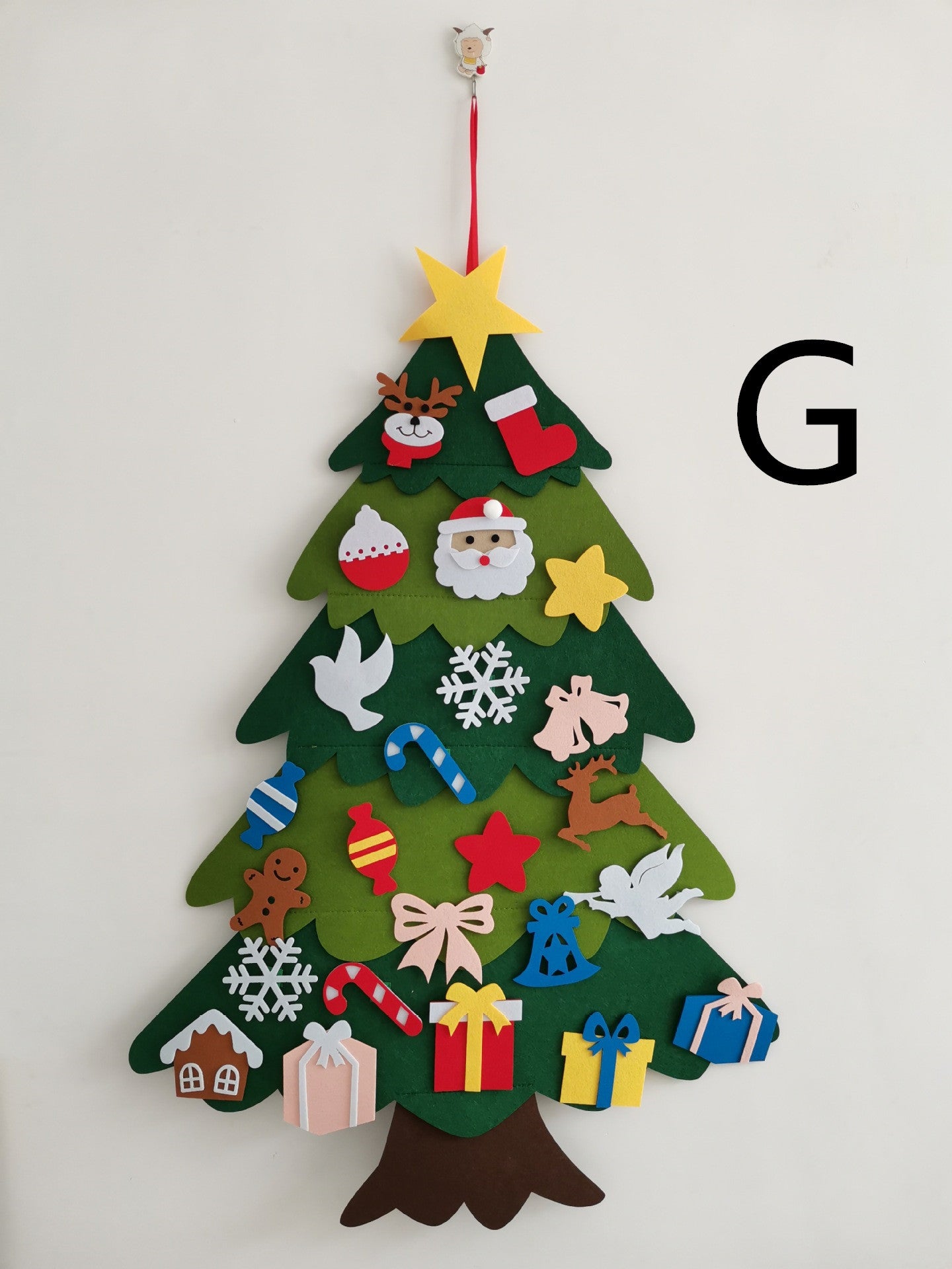 DIY Felt Christmas Tree With Three-dimensional Christmas Tree