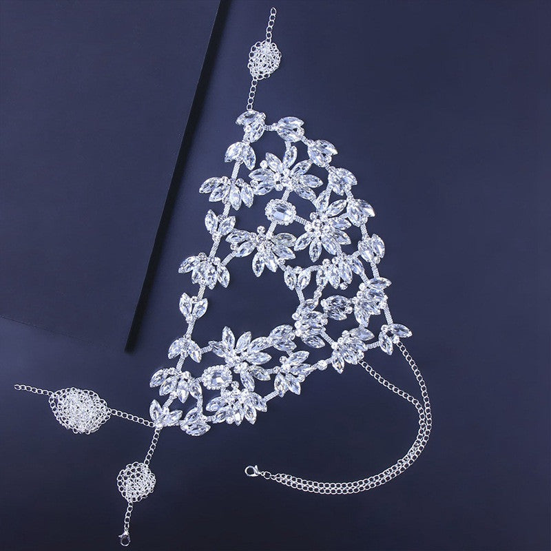 Exaggerated Fashion Rhinestone Mask For Halloween