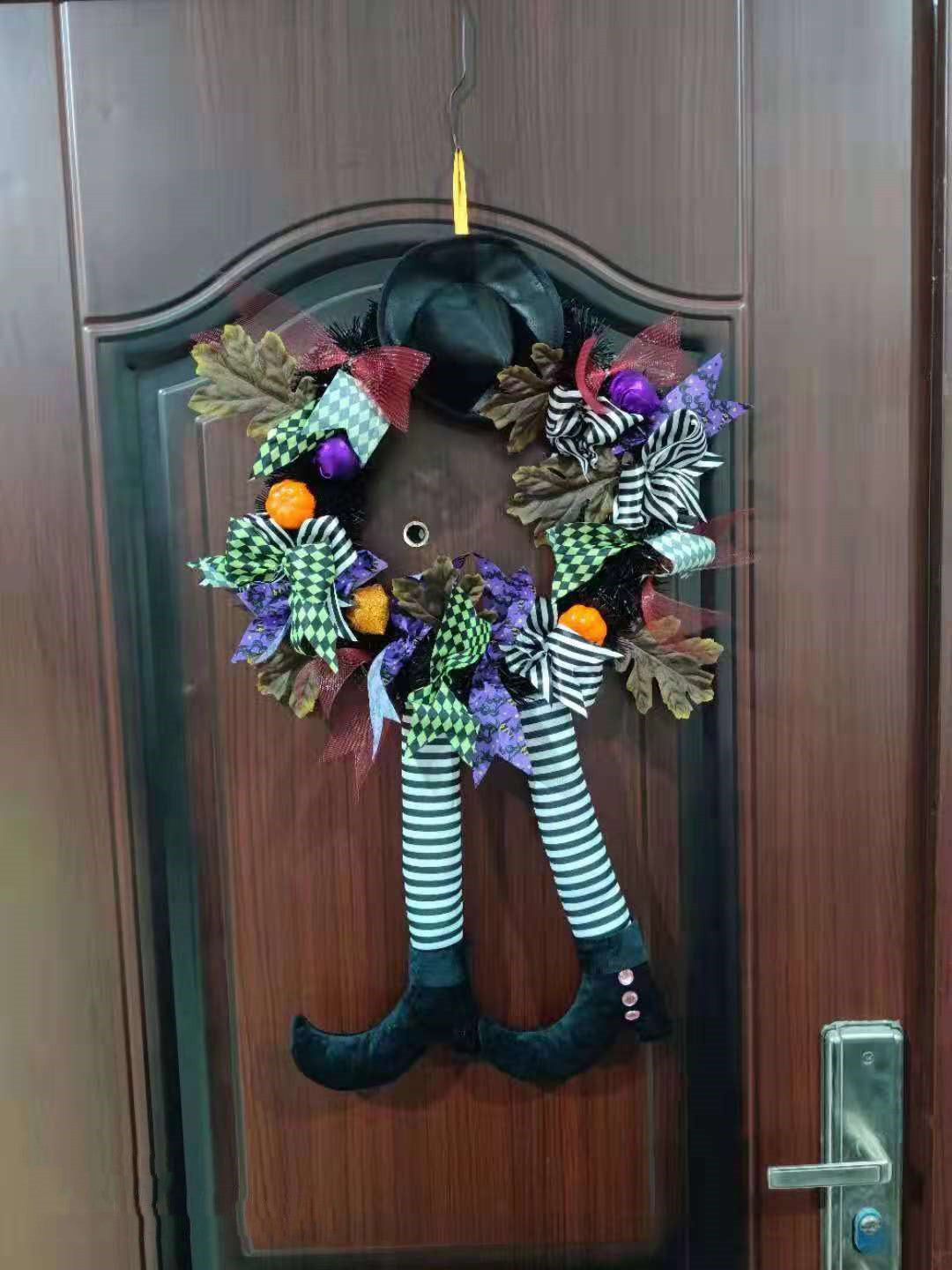 Halloween Door Hanging Wreath Supplies Decoration