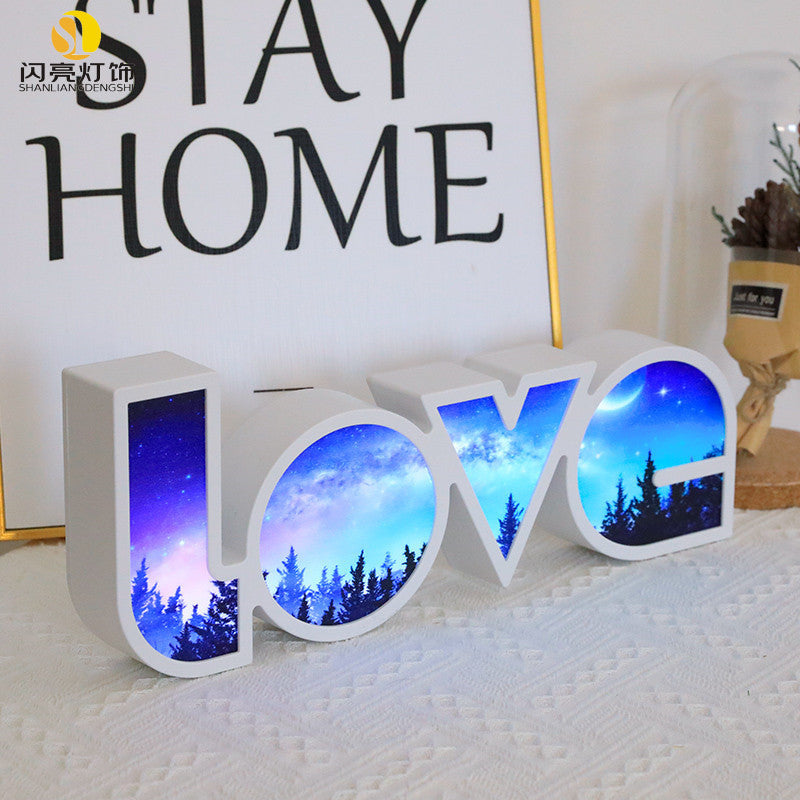 Valentines Day Decor LED LOVE Light Valentines Day Gift