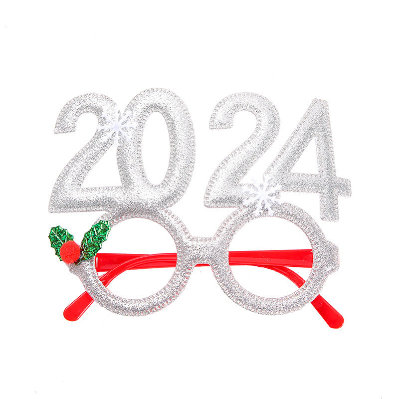 New Year Christmas Glasses Children Gift Party Decoration