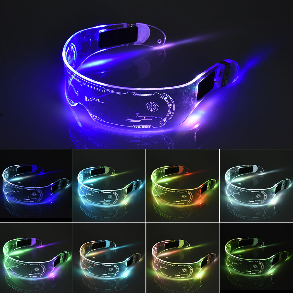 LED Luminous Glasses Party Bar Disco Punk Glasses