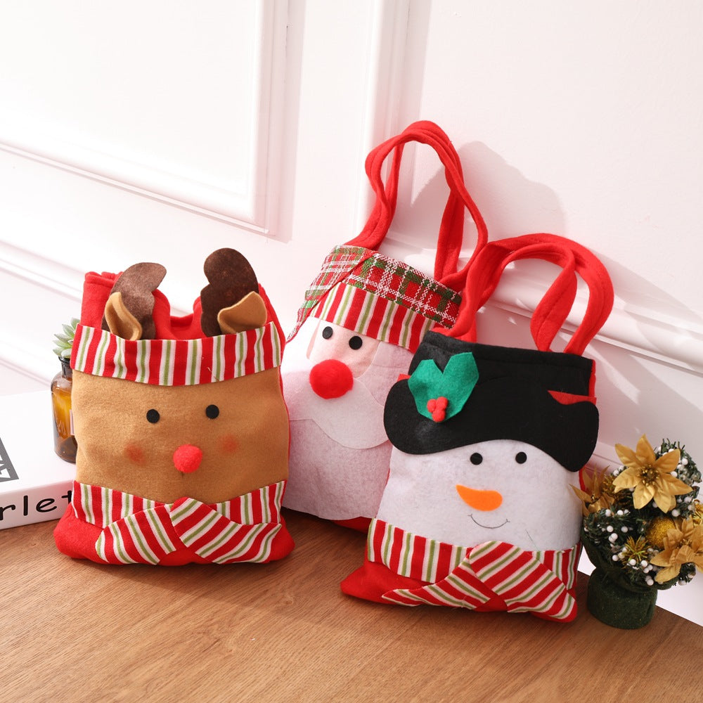 Santa Snowman Gift Bag Candy Bag