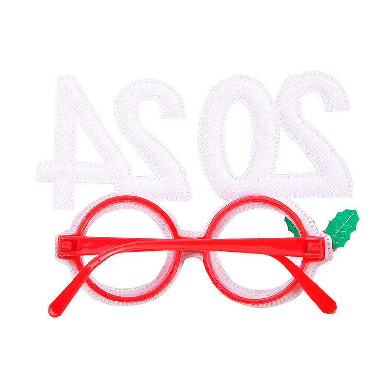 New Year Christmas Glasses Children Gift Party Decoration