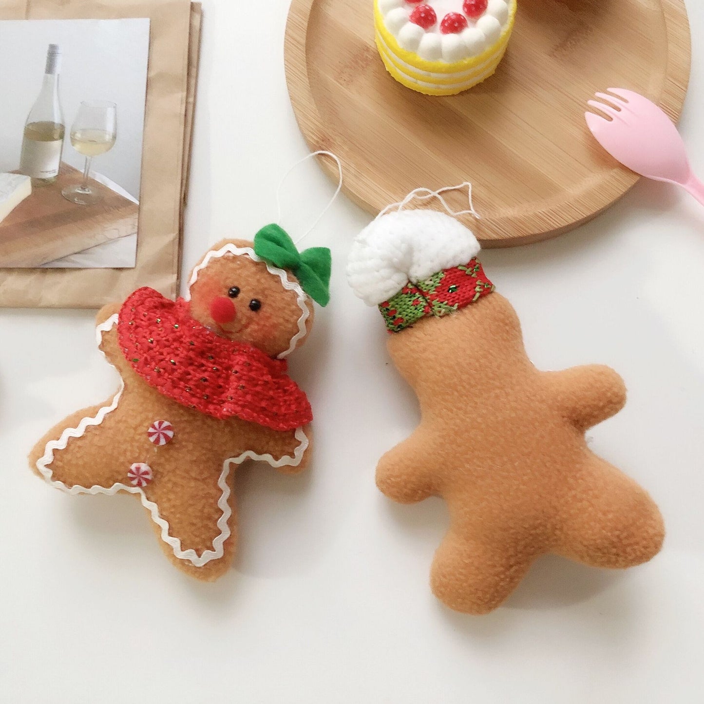 Christmas Pendant Biscuit Man Plush Decoration Doll