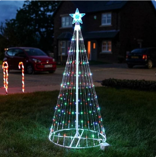 Multi Color LED Animated Outdoor Christmas Tree Lights Christmas Lights Christmas Garden Countryard Decorations