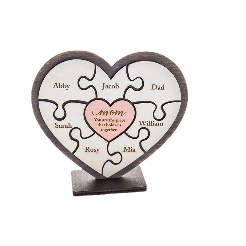 Personalized Name Wooden Puzzle Mother's Day Gift