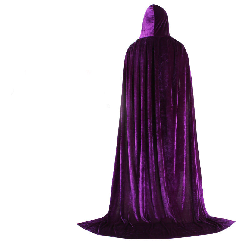 Child Halloween Golden Velvet Multicolor Cloak