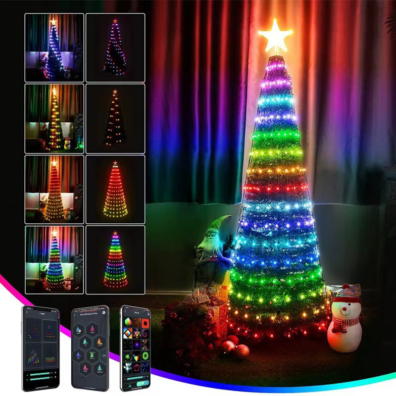 Outdoor Christmas Decoration Intelligent Point Control String Lights