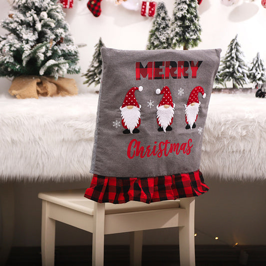 Cross-border Christmas Decorations Plaid Cloth