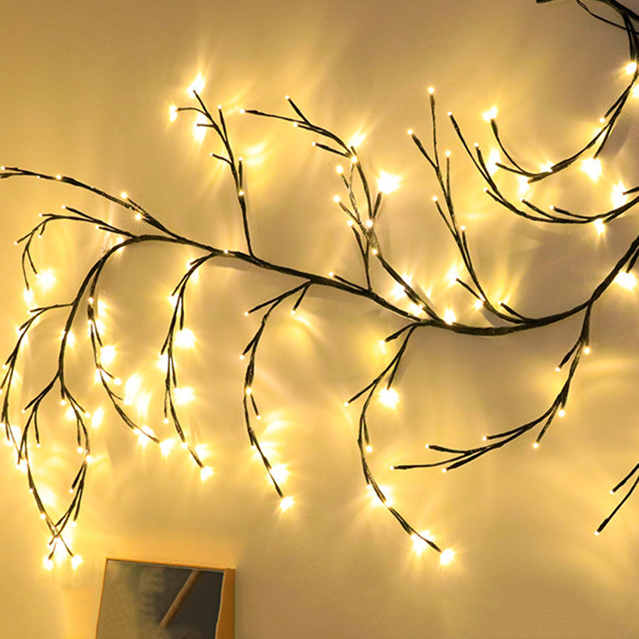 Vines With Lights Christmas Garland Light Flexible DIY Willow Vine