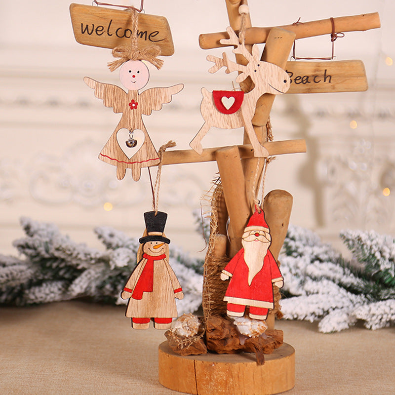 Home Christmas Wooden Angel Decorations