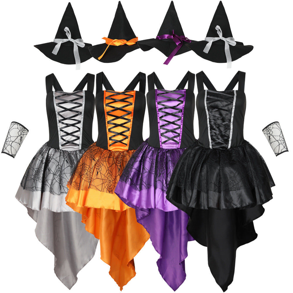 Halloween Costume Mesh Camisole Witch Multi-color Party