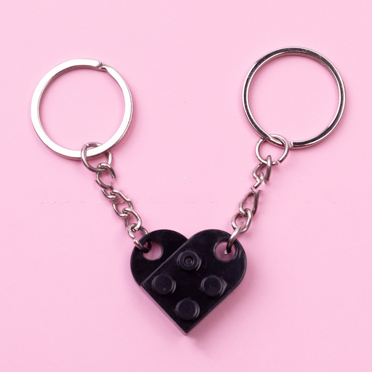 New Heart Key Chain Valentines Day Gift Split Key