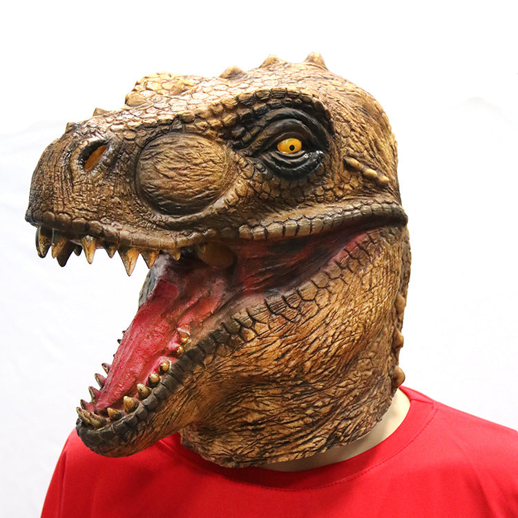 Dinosaur Mask Tyrannosaurus Rex Halloween Cosplay Costume Men Women Party Carnival Props Full Head Helmet