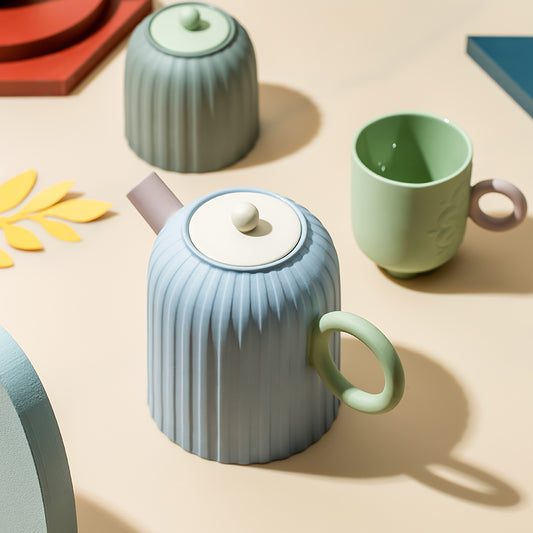 Flower Teapot Teacup High-end Gift Box Gift Home Living Room
