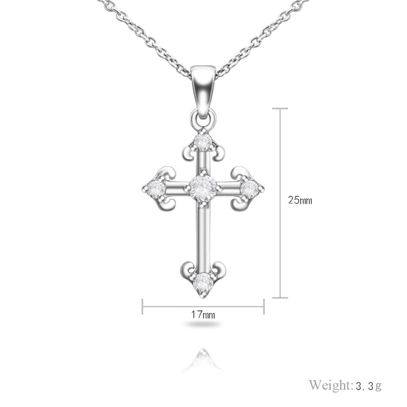 Gift Cross Diamond Necklace Mother's Day Thanksgiving Jewelry