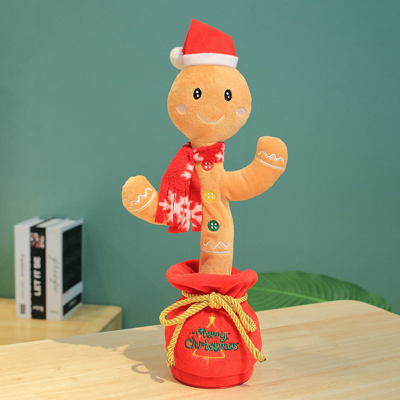 Dancing Christmas Toys Funny Tree Repeat Talking  Electronic Plush Toys