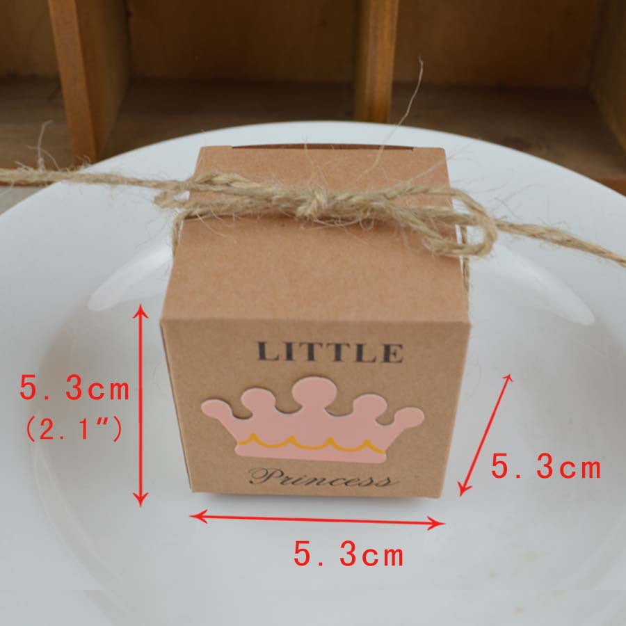 European Style Candy Antique Kraft Box Prince Princess Party Gift