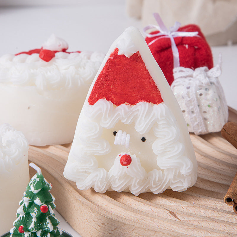 Santa Claus Decorative Cake Candle Aromatherapy Christmas