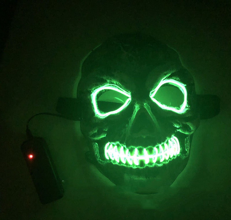 Skull Two-color Glowing Mask Halloween