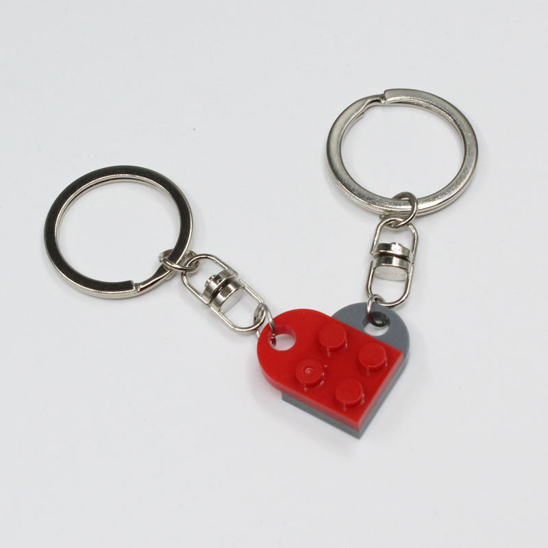 New Heart Key Chain Valentines Day Gift Split Key