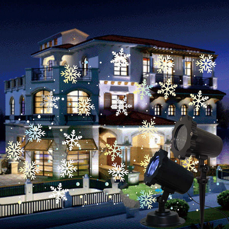 LED Christmas Laser Light Snowfall For New Year Party