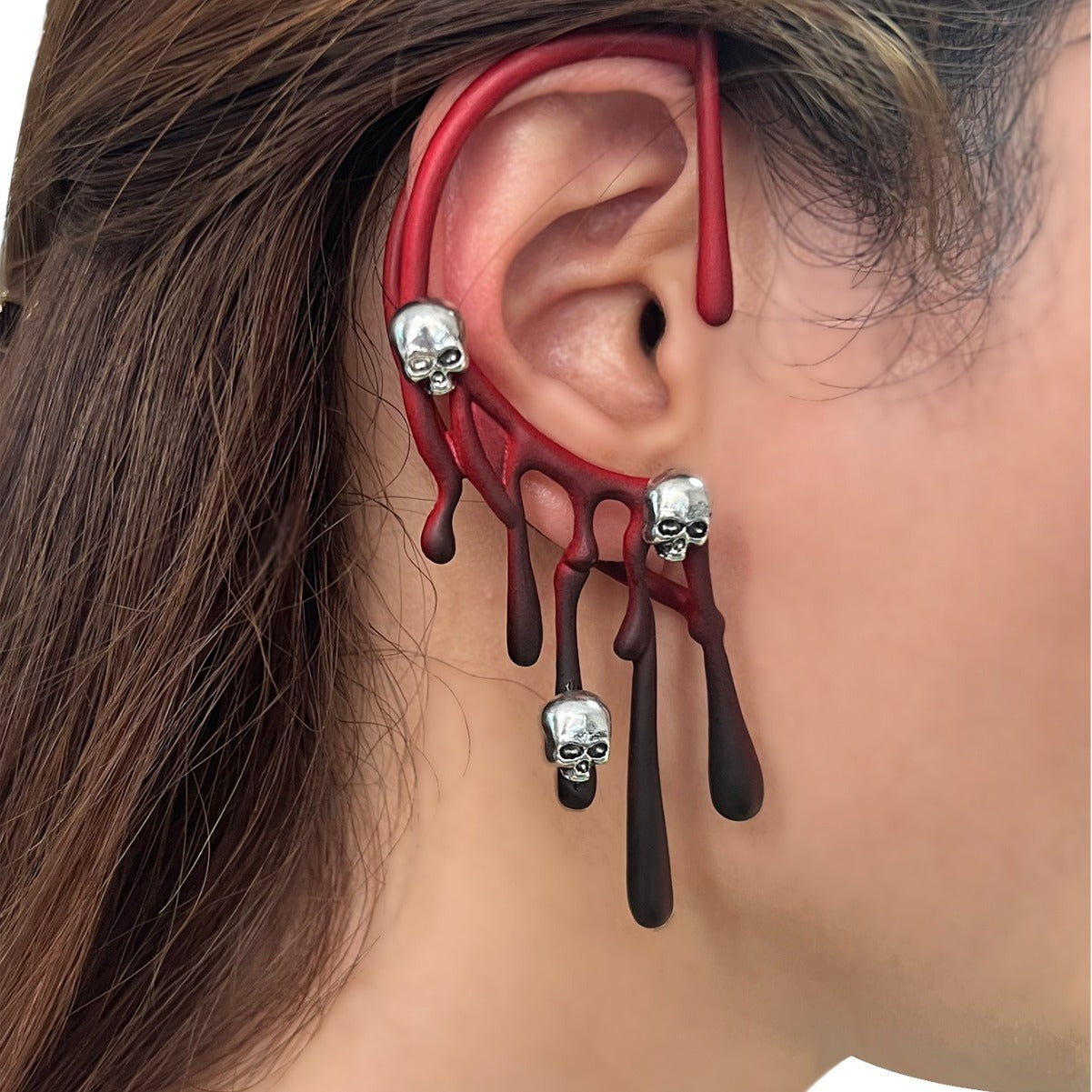 Halloween Earrings Exaggerated Lava Auricle Earrings