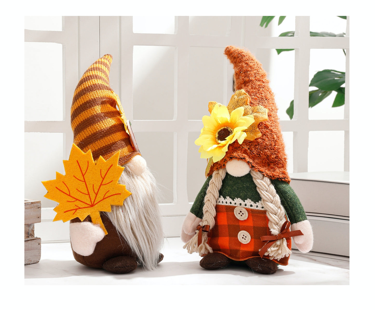 New Harvest Festival Sunflower Rudolf Thanksgiving Day Faceless Doll