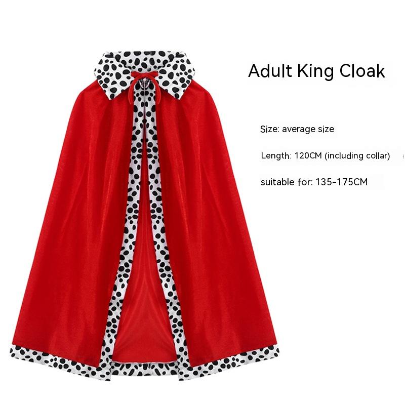 Halloween Cloak Children's King Prince Pro Game Party Performance Red Cape And Shawl