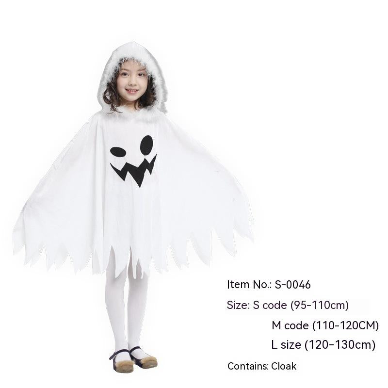 Halloween White Hooded Ghost Dress