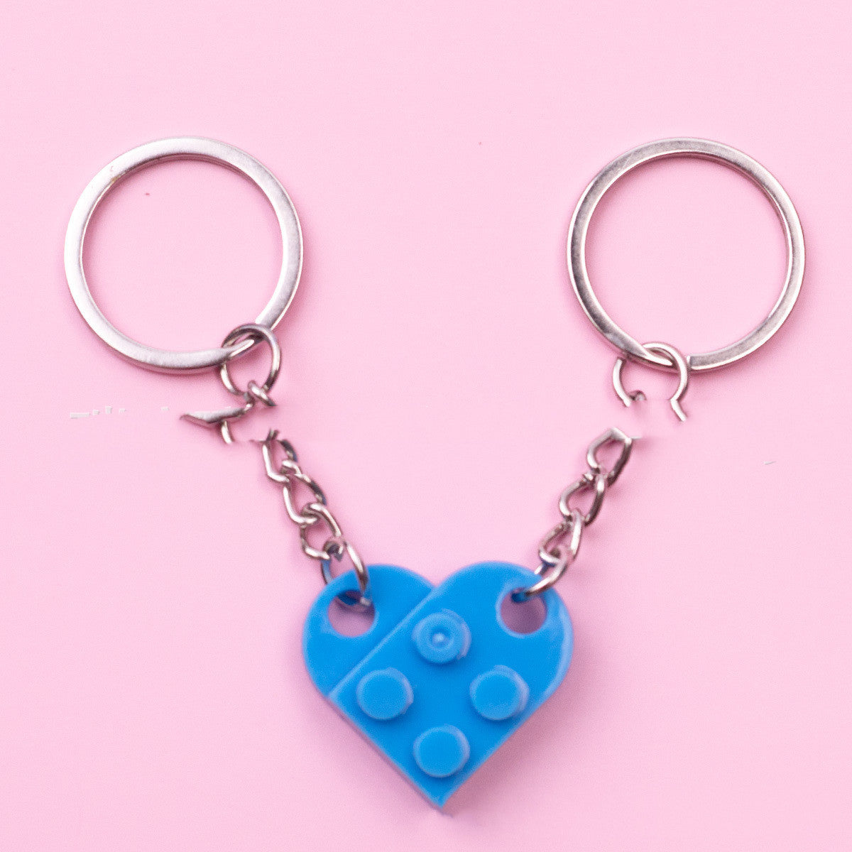 New Heart Key Chain Valentines Day Gift Split Key