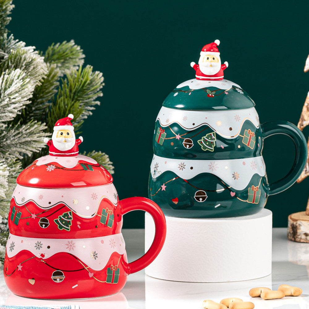 Christmas Mug Ceramic Ideas Gift With Lid