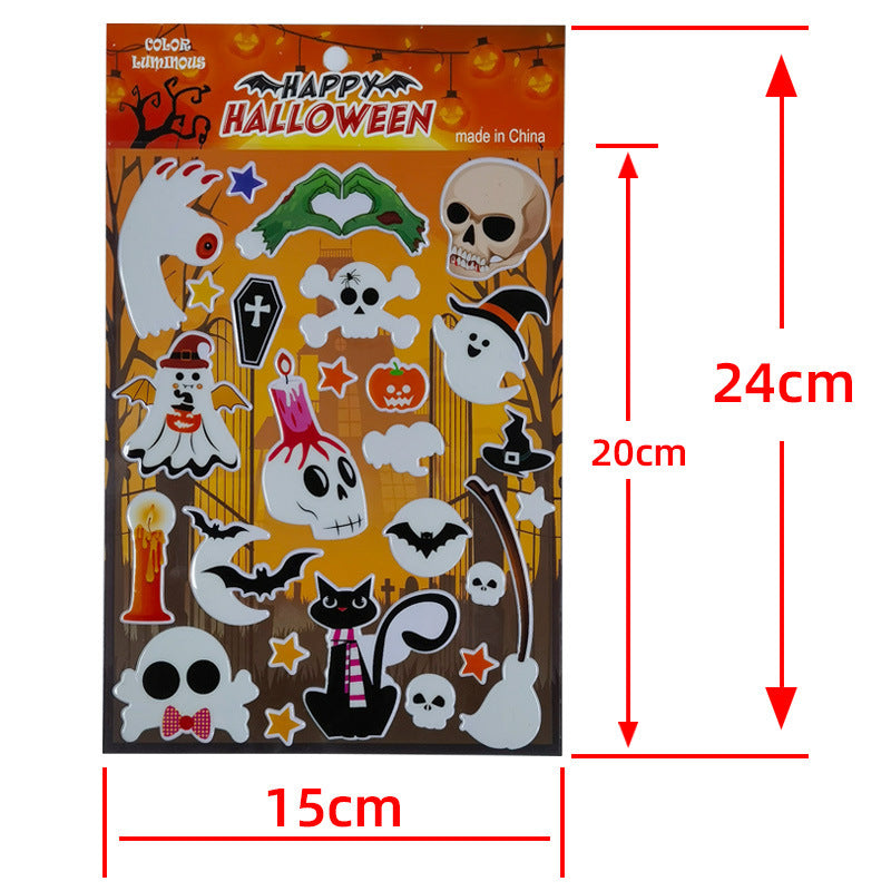 Luminous Cartoon Halloween 3D Stickers